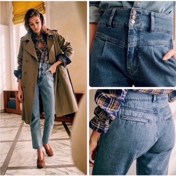 Sezane Sama High Waist Jean Sz 38 US 6 - Picture 8 of 10